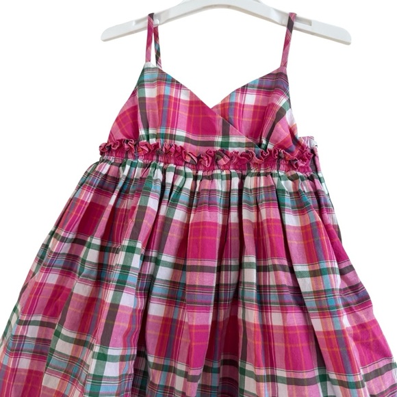 Y2K Ralph Lauren Plaid Pink Dress Sleeveless Sundress Toddler Girl 2T - Picture 2 of 7